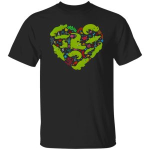 Alligator Heart Valentine T-Shirts, Long Sleeve, Hoodies