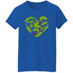 Alligator Heart Valentine T-Shirts, Long Sleeve, Hoodies