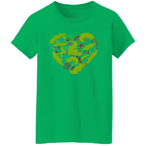 Alligator Heart Valentine T-Shirts, Long Sleeve, Hoodies