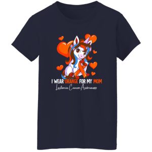 I Wear Orange For My Mom Leukemia Awareness T-Shirts, Long Sleeve, Hoodies