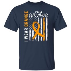 I Wear Orange I’m a Survivor Leukemia Cancer Aware T-Shirts, Long Sleeve, Hoodies
