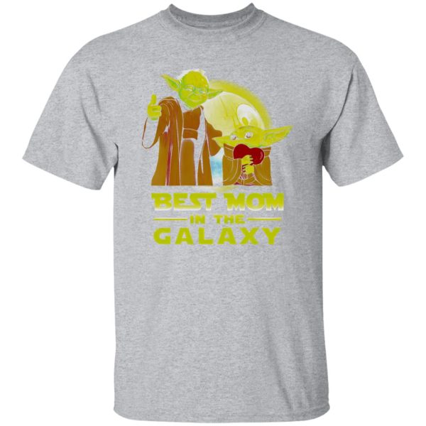 Death Star Yoda And Baby Yoda Best Mom In The Galaxy T-Shirts, Long Sleeve, Hoodies