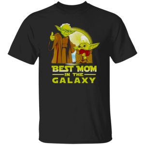 Death Star Yoda And Baby Yoda Best Mom In The Galaxy T-Shirts, Long Sleeve, Hoodies