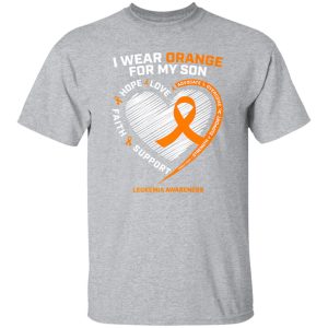 Mom Dad Leukemia Awareness Son Leukemia Awareness T-Shirts, Long Sleeve, Hoodies