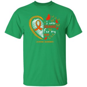 I Wear Orange For My Mom Leukemia Cancer Awareness V2 T-Shirts, Long Sleeve, Hoodies