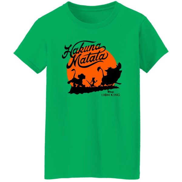 Disney Lion King Hakuna Matata Trio Orange Sunset T Shirts, Hoodies, Long Sleeve