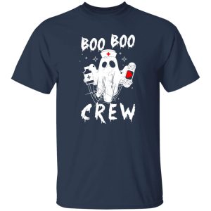 Boo Boo crew Nurse Ghost Funny Halloween Costume Nurse Gift Premium T-Shirts, Long Sleeve, Hoodies