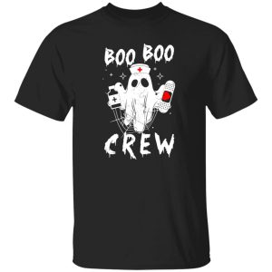 Boo Boo crew Nurse Ghost Funny Halloween Costume Nurse Gift Premium T-Shirts, Long Sleeve, Hoodies