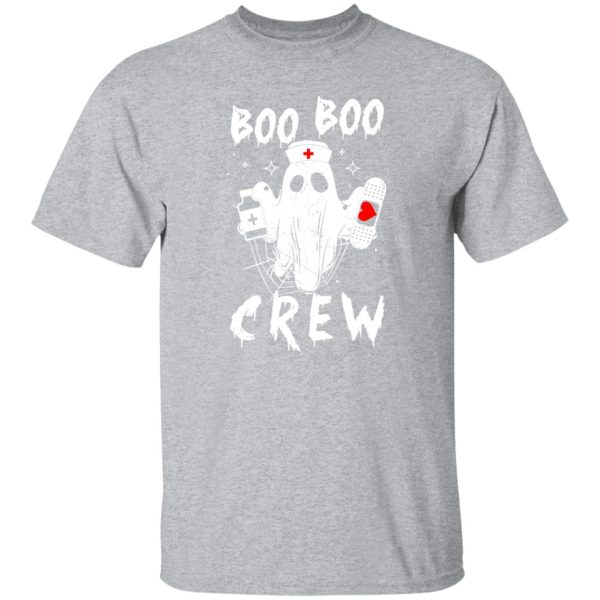 Boo Boo crew Nurse Ghost Funny Halloween Costume Nurse Gift Premium T-Shirts, Long Sleeve, Hoodies