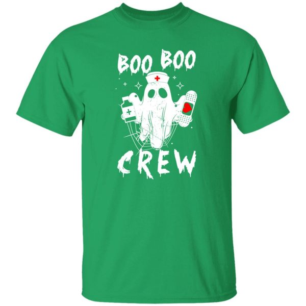 Boo Boo crew Nurse Ghost Funny Halloween Costume Nurse Gift Premium T-Shirts, Long Sleeve, Hoodies