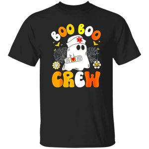 Groovy Boo Boo Crew Nurse Funny Ghost Women Halloween Nurse T-Shirts, Long Sleeve, Hoodies