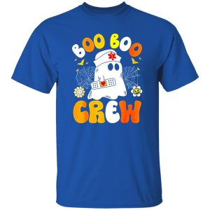 Groovy Boo Boo Crew Nurse Funny Ghost Women Halloween Nurse T-Shirts, Long Sleeve, Hoodies