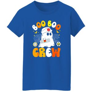 Groovy Boo Boo Crew Nurse Funny Ghost Women Halloween Nurse T-Shirts, Long Sleeve, Hoodies