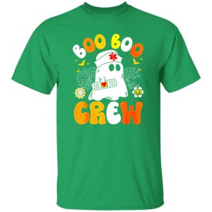 Groovy Boo Boo Crew Nurse Funny Ghost Women Halloween Nurse T-Shirts, Long Sleeve, Hoodies