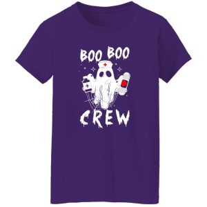 Boo Boo crew Nurse Ghost Funny Halloween Costume Nurse Gift Premium T-Shirts, Long Sleeve, Hoodies