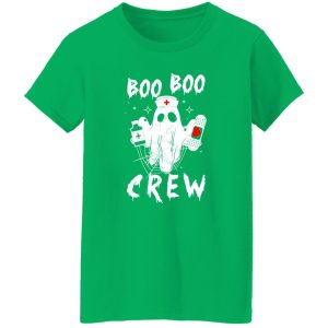 Boo Boo crew Nurse Ghost Funny Halloween Costume Nurse Gift Premium T-Shirts, Long Sleeve, Hoodies