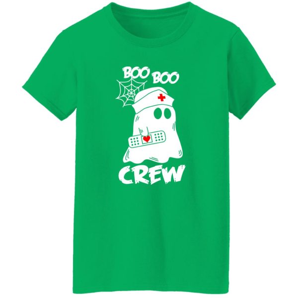 Boo Boo Crew Funny Halloween Nurse Ghost T-Shirts, Long Sleeve, Hoodies