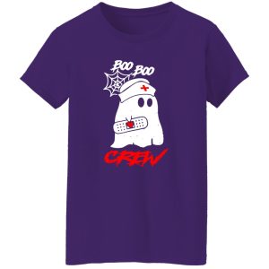 Boo Boo Crew Nurse Ghost Funny Halloween Costume Gift T-Shirts, Long Sleeve, Hoodies