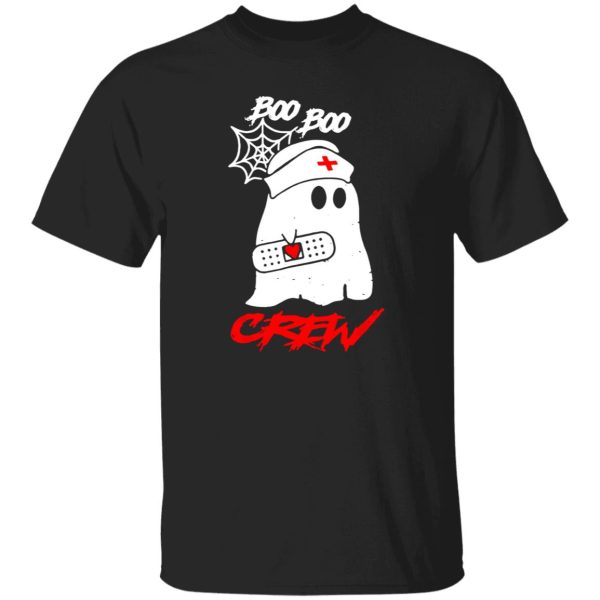 Boo Boo Crew Nurse Ghost Funny Halloween Costume Gift T-Shirts, Long Sleeve, Hoodies