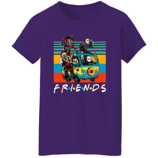 Halloween Friends Characters Horror T-Shirts, Long Sleeve, Hoodies