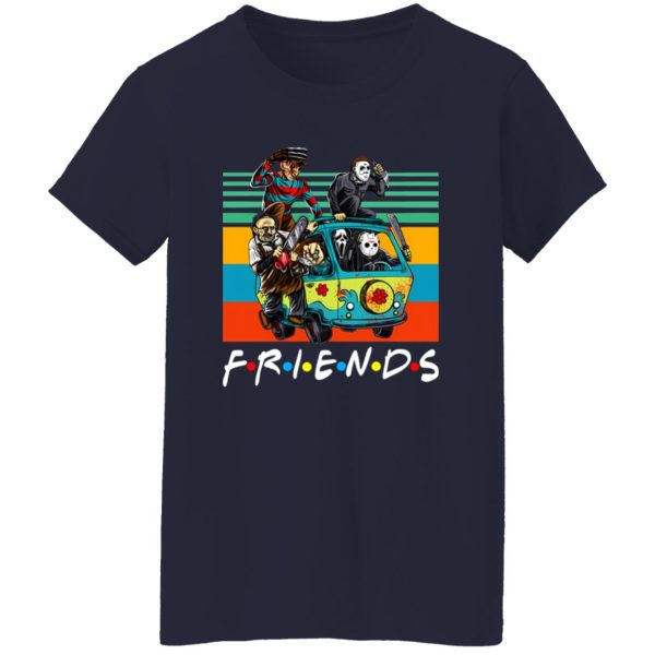 Halloween Friends Characters Horror T-Shirts, Long Sleeve, Hoodies