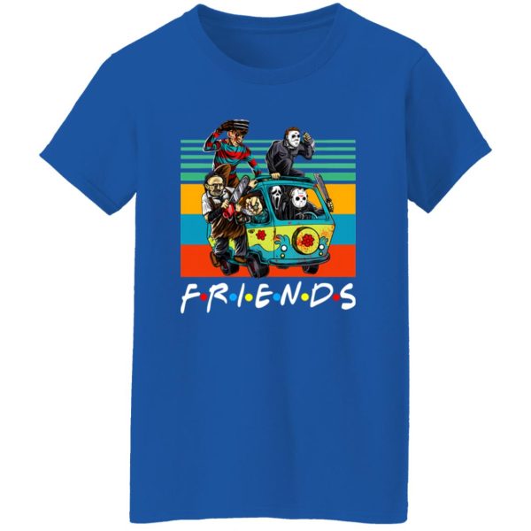 Halloween Friends Characters Horror T-Shirts, Long Sleeve, Hoodies