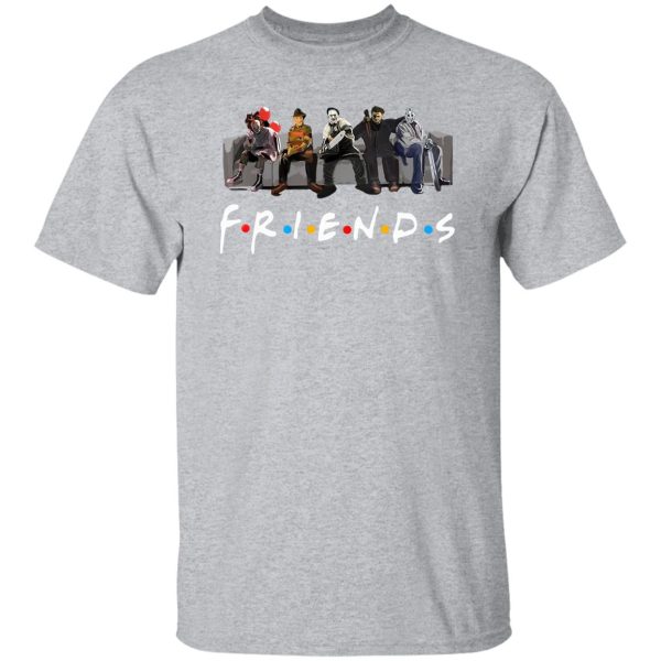 Friends Halloween Horror Team Scary Movies T-Shirts, Long Sleeve, Hoodies