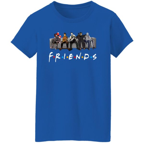 Friends Halloween Horror Team Scary Movies T-Shirts, Long Sleeve, Hoodies