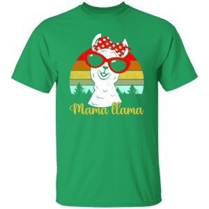 Mama Llama Llama With Bandana And Glasses Vintage T-Shirts, Long Sleeve, Hoodies