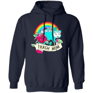 Rose Rainbow Opossum Trash Mom T-Shirts, Long Sleeve, Hoodies