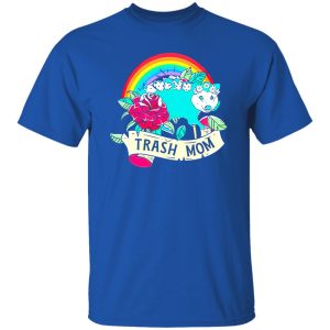 Rose Rainbow Opossum Trash Mom T-Shirts, Long Sleeve, Hoodies