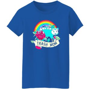 Rose Rainbow Opossum Trash Mom T-Shirts, Long Sleeve, Hoodies