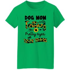 Sunflowers Dog Mom With Tattoos Pretty Eyes And Thick Thighs T Shirts, Hoodies, Long Sleeve