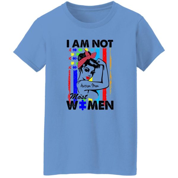 I’m Not Most Women I’m A Autism Mom American Puzzle Flag T Shirts, Hoodies, Long Sleeve