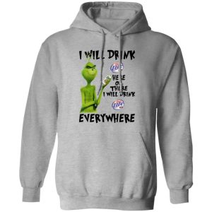 The Grinch I Will Drink Miller Lite Here Or There I Will Drink Miller Lite Everywhere T Shirts, Hoodies, Long Sleeve