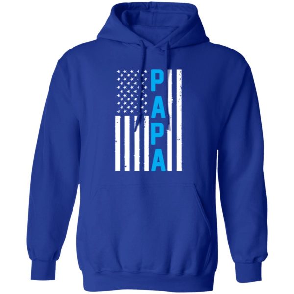 Papa American Flag Patriotic Father’s Day T-Shirts, Long Sleeve, Hoodies