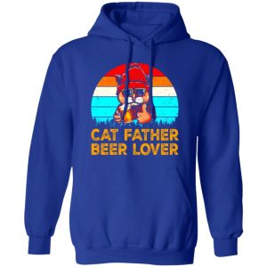 Cat Father Beer Lover Father’s Day Vintage T-Shirts, Long Sleeve, Hoodies