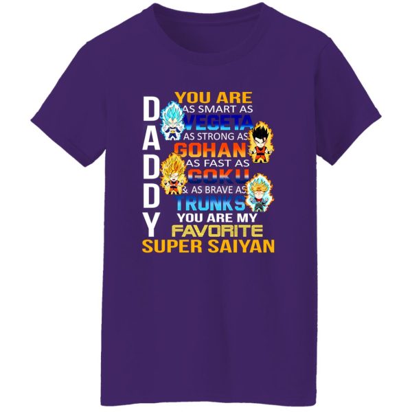 Daddy You Are As Smart As Vegeta As Strong As Gohan T-Shirts