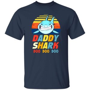 Daddy Shark Doo Doo Doo Vintage Father’s Day T-Shirts