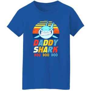 Daddy Shark Doo Doo Doo Vintage Father’s Day T-Shirts