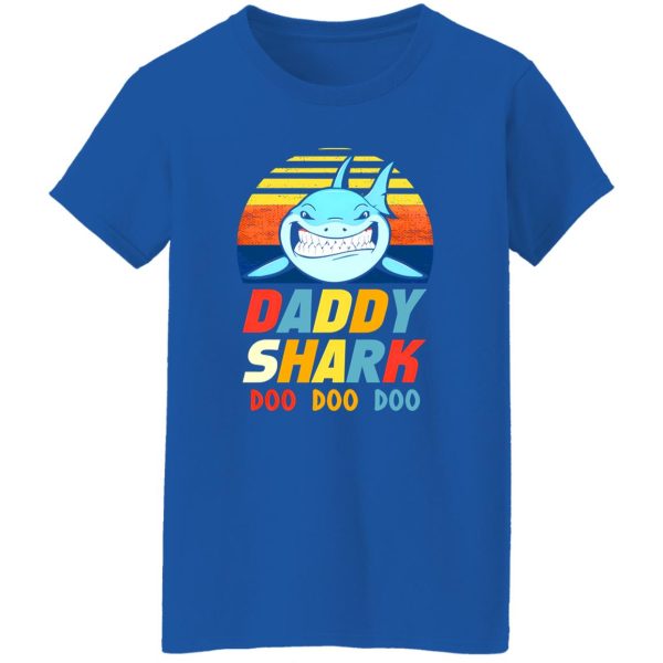 Daddy Shark Doo Doo Doo Vintage Father’s Day T-Shirts