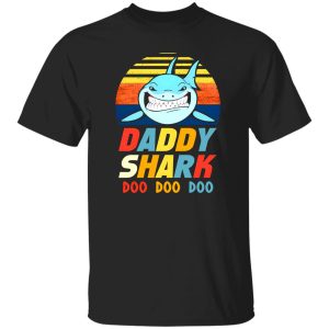 Daddy Shark Doo Doo Doo Vintage Father’s Day Shirt