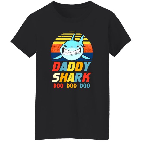 Daddy Shark Doo Doo Doo Vintage Father’s Day T-Shirts