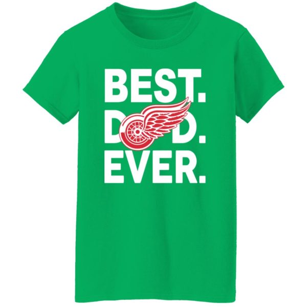 Ice Hockey Detroit Red Wings Best Dad Ever Shirt