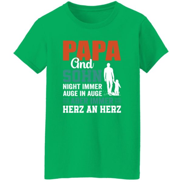 Papa And Sohn Night Immer Auge In Auge Aber Immer Herz An Herz Shirt