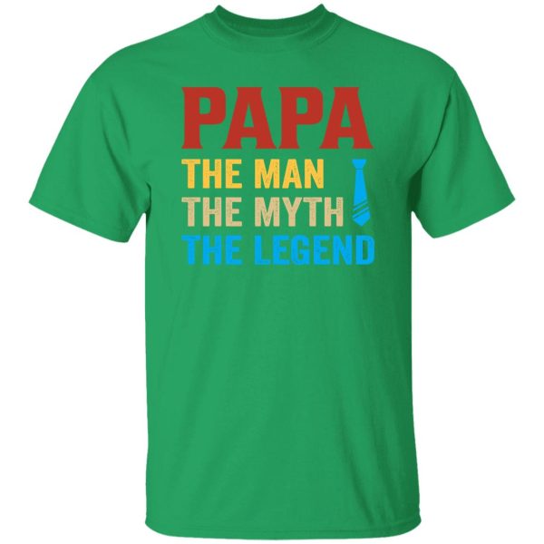 Papa The Man The Myth The Legend Necktie Father’s Day Shirt