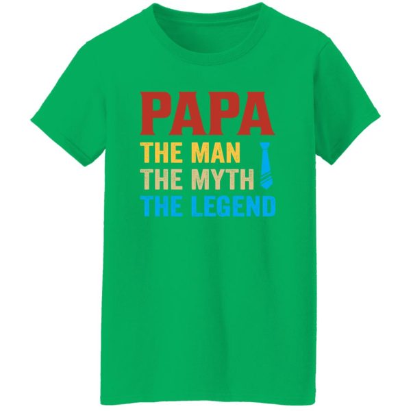 Papa The Man The Myth The Legend Necktie Father’s Day Shirt