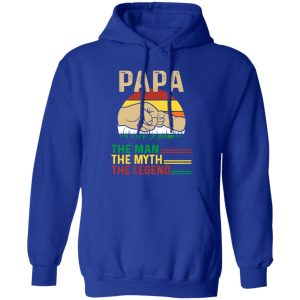 Papa The Man The Myth The Legend Hand Touch Vintage Shirt