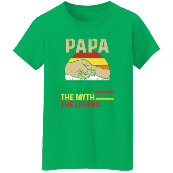 Papa The Man The Myth The Legend Hand Touch Vintage Shirt