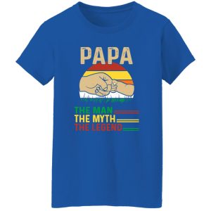 Papa The Man The Myth The Legend Hand Touch Vintage Shirt